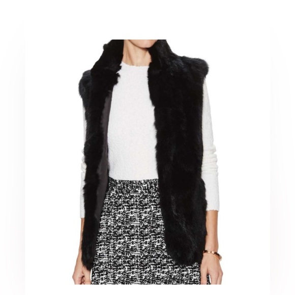 Adrienne Landau Rabbit Fur Vest - Picture 1 of 8